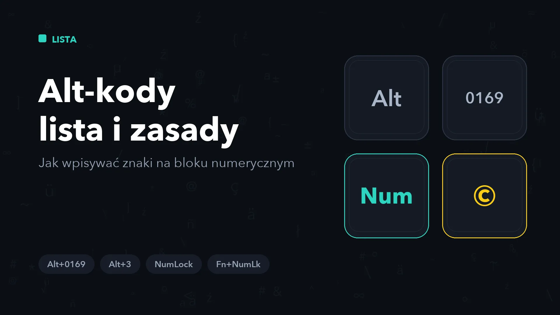 Alt-kody – lista kodów i zasady wpisywania znaków w Windows